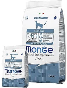 Сухой корм для кошек Monge STERILISED MONOPROTEIN TROUT 400gr