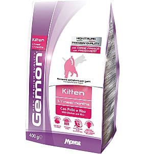 Сухой корм для кошек Gemon KITTEN CHICKEN/RICE 400gr