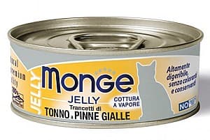 Влажный корм для кошек Monge JELLY Can Yellowfin Tuna in jelly 80gr