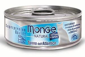 Hrană umedă pentru pisici Monge NATURAL Can Atlantic tuna 80 gr