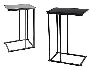 Приставной столик H&S 40X26X58см, металл/МДФ