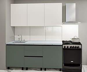 Кухонный гарнитур PS Гола-0 (Trendy Panel) 1.8 м White(Белый)/Relax Green(Зеленый)