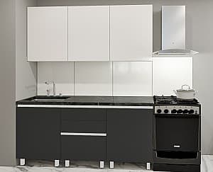 Кухонный гарнитур PS Гола (Trendy Panel) 1.8 m White(Белый)/Storm Grey(Серый)
