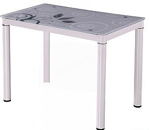 Стеклянный стол Signal Damar 80x60 Белый