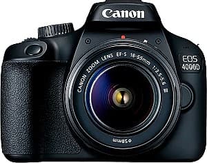 Aparat foto Canon DSLR EOS 4000D & EF-S 18-55 mm III + SB130 + 16GB