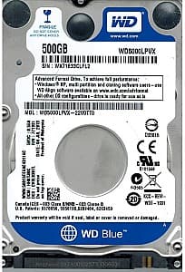 Жестки диск WESTERN DIGITAL Blue WD5000LPVX 500GB (WD5000LPVX-NP)