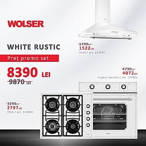 Set Wolser WL WHITE RUSTIC WL- F 6401 GT IC+WL- F 66+WL-B 60 M