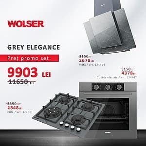 Комплект Wolser WL GREY ELEGANCE WL-BRD 6402+WL- F 77 M+WL- QX 60 GR GLASS TC
