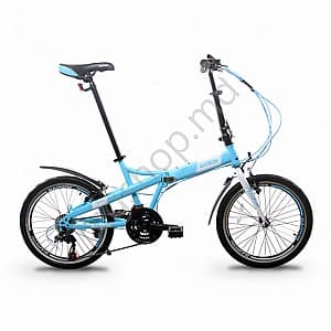 Bicicleta copii Racer Garion Pliabil 20 Light blue
