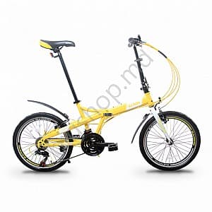 Bicicleta copii Racer Garion Pliabil 20 Yellow