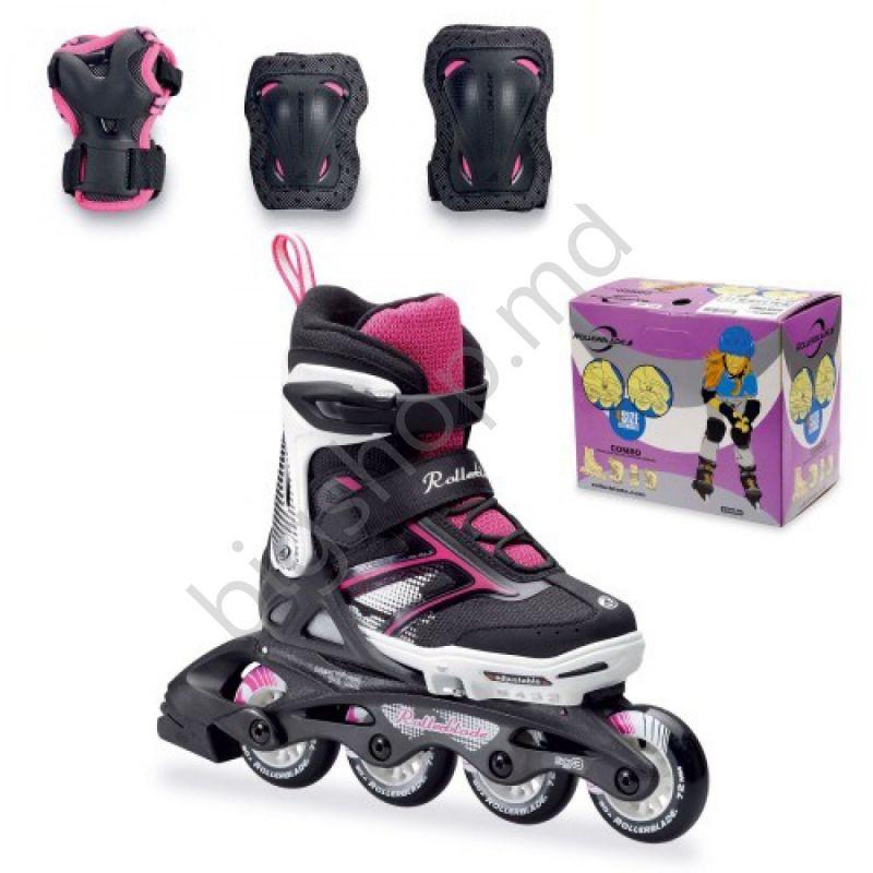 Role copii Rollerblade Spitfire Combo G Black/Pink (33-36.5)