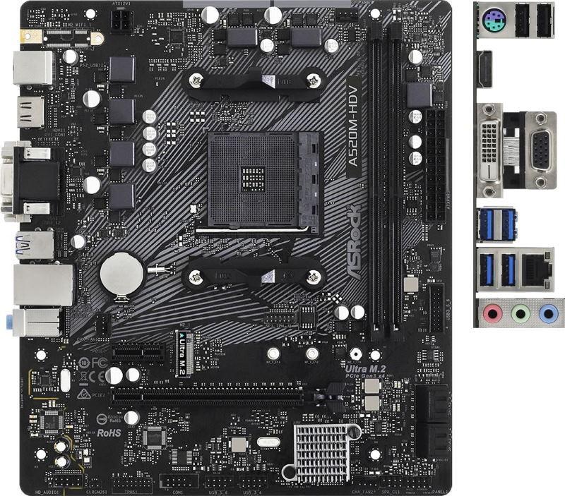 Placa de baza ASRock A520M-HDV