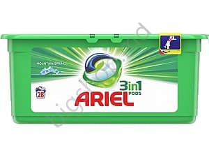 Detergent Ariel 3 in 1 Pods Mountain Spring Color 28 capsule