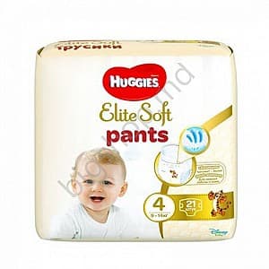 Подгузники Huggies Elite Soft Pants Small 4 (9-14 kg) 21 buc.
