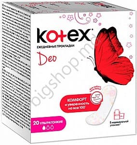 Гигиенические прокладки KOTEX 20 (Ежедневные) LUX NORMAL DEO