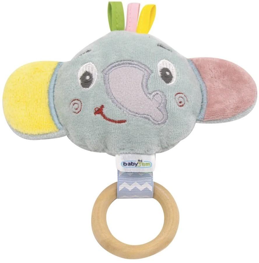 Jucarie bebelus BABYJEM Elephant Toy Green