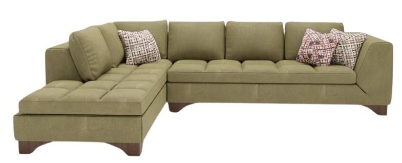 Canapea coltar Dogtas LUCCA (290*225 cm) olive velvet