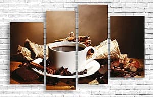 Модульная картина Art.Desig Ароматный кофе и шоколад