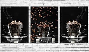 Модульная картина Art.Desig Чашка кофе, кофейные зерна
