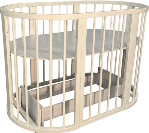 Patut copii Eucalyptus Olivia Transversal (DS-702) Beige