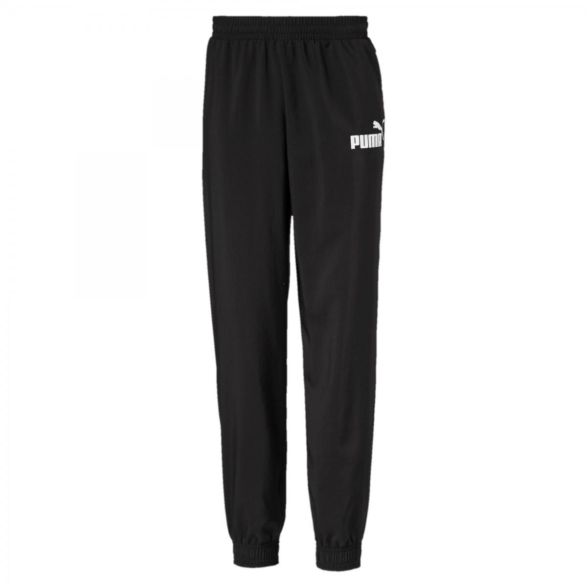 Pantaloni sport barbati Puma ESS Logo Woven Pants cl B Black