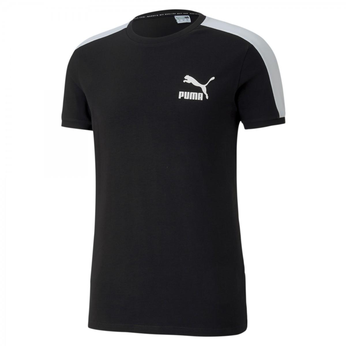 Мужская футболка Puma Iconic T7 Slim Tee Black
