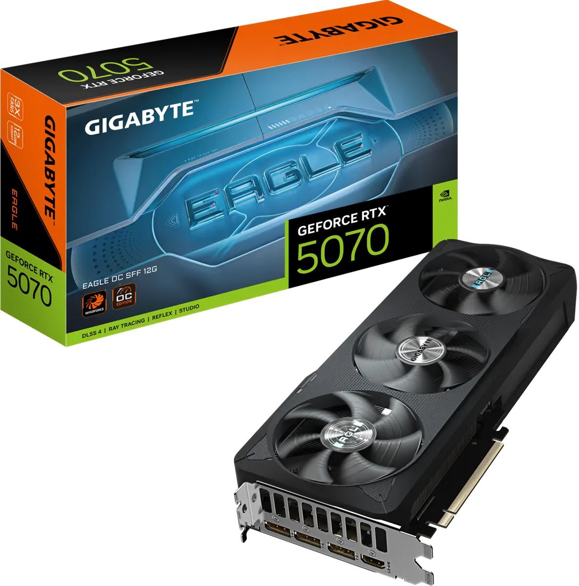 Placa video Gigabyte RTX 5070 EAGLE OC SFF 12G (GV-N5070EAGLE OC-12GD)