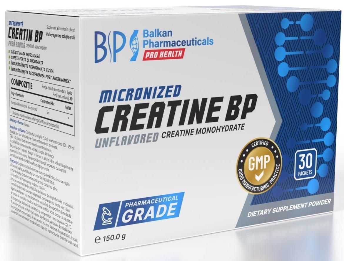 Creatină Balkan Pharmaceuticals CREATINE BP(fara gust) 30plicuri