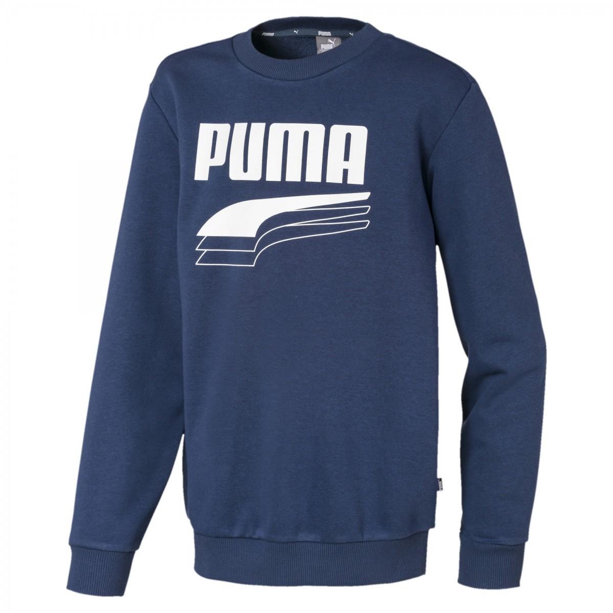 Батник мужкой Puma Rebel Bold Crew TR B blue