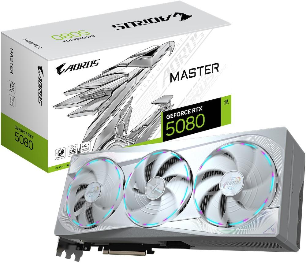 Placa video Gigabyte AORUS GeForce RTX 5080 MASTER ICE 16G