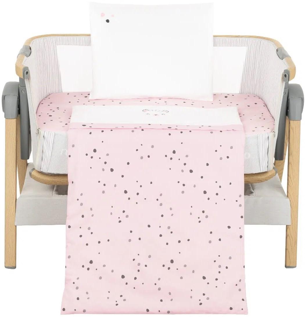 Lenjerie de pat Kikka Boo Bear with me Pink (5 piese)
