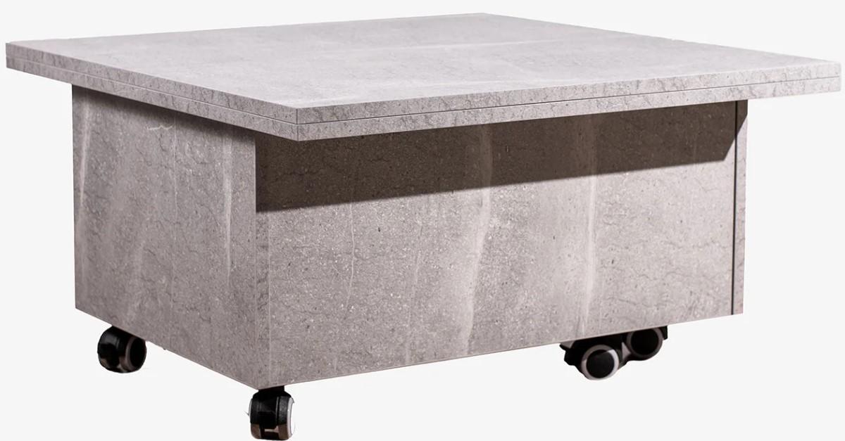 Журнальный столик Flat Tabloid 3in1 Marble Grey
