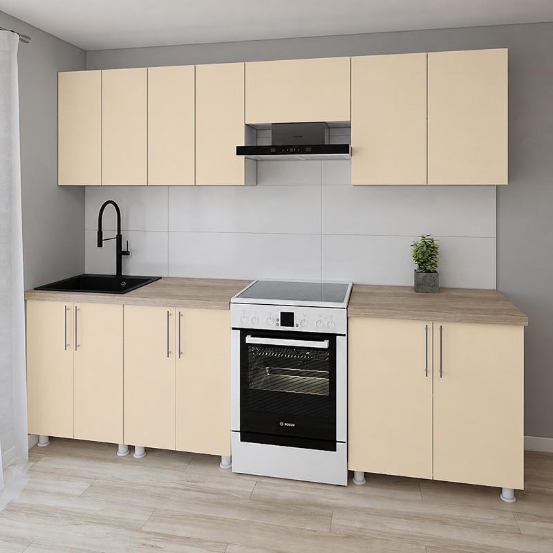Кухонный гарнитур Smartex K1 260 см Слоновая Кость