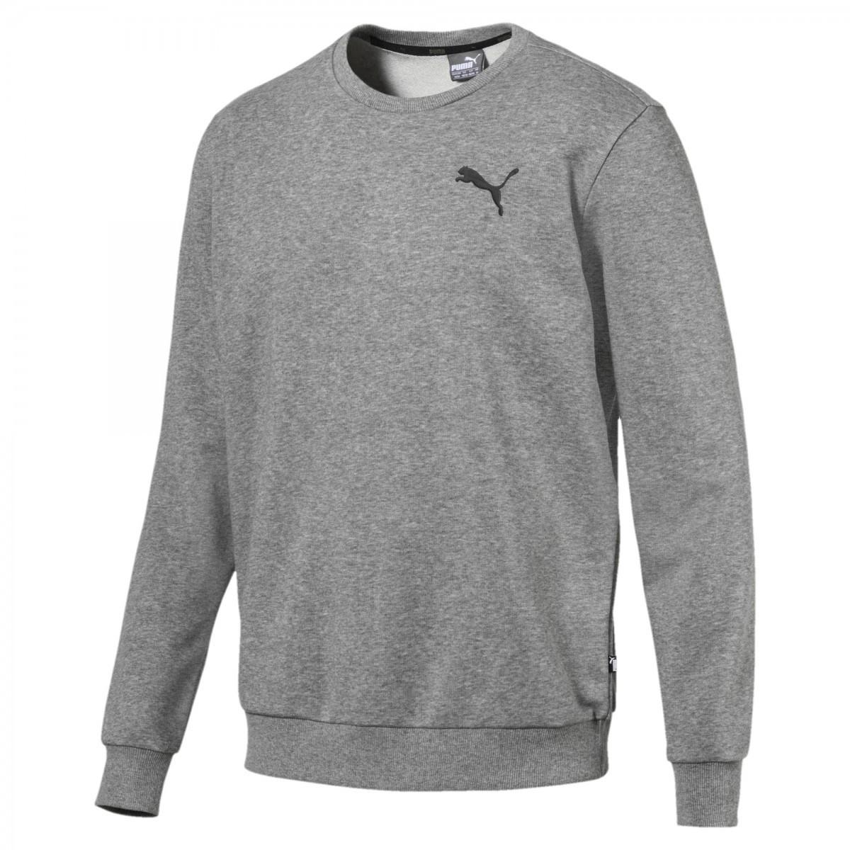 Hanorac barbati Puma ESS Logo Crew Sweat TR Grey