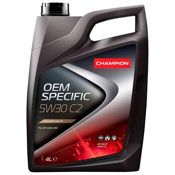Моторное масло Champion Oem Specific 5W30 C2 4л купить по низкой цене в ...