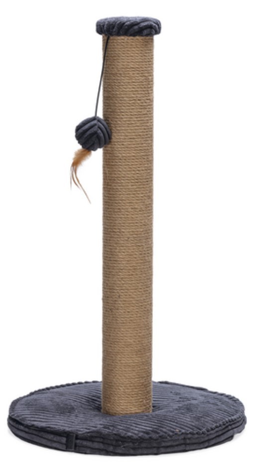 Ansamblu pentru pisici Beeztees răzuitoare pentru pisici RIBBED LGrey