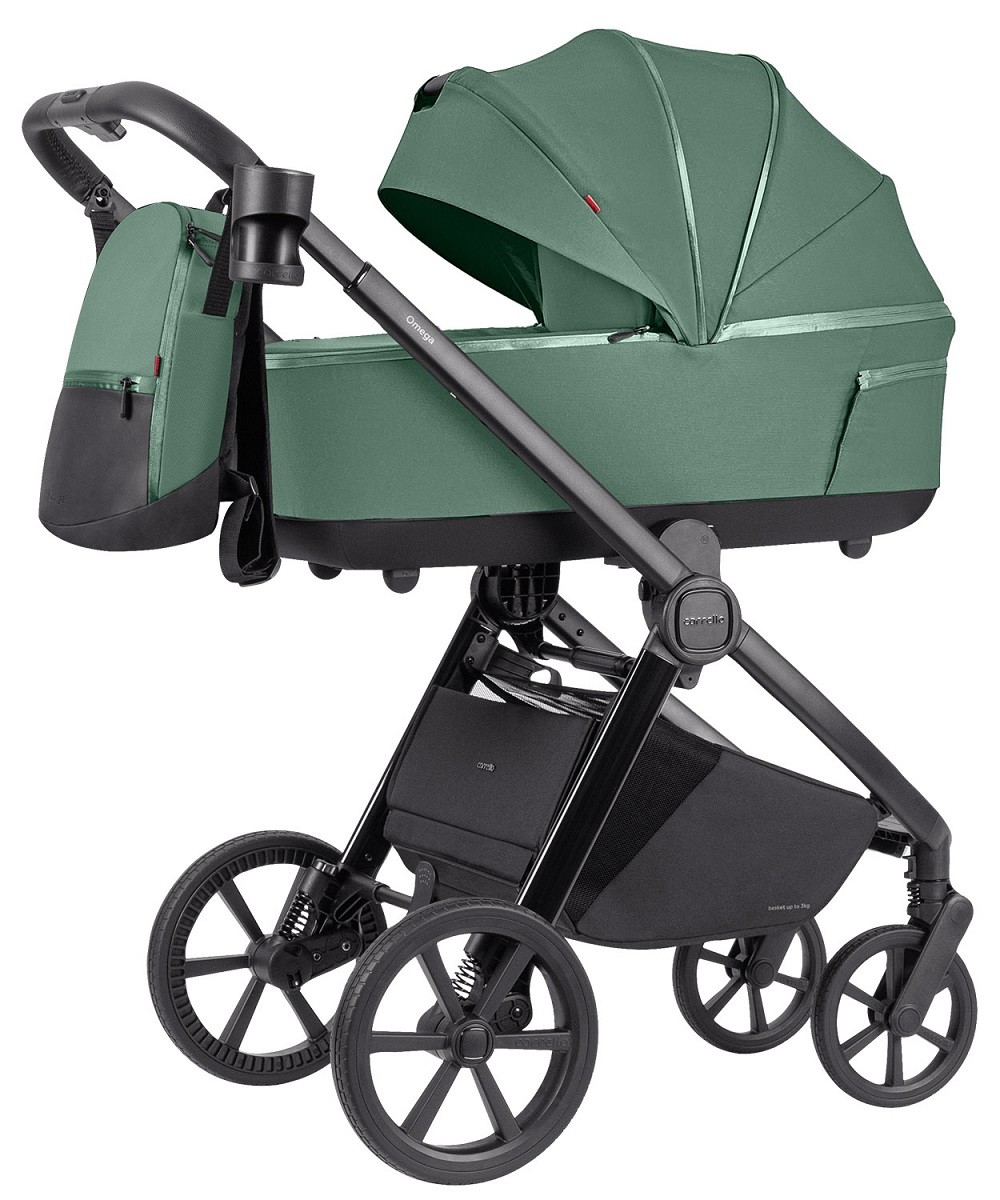 Carucior 2 in 1 Carrello OMEGA COSMO BLACK (Fara adaptoare)