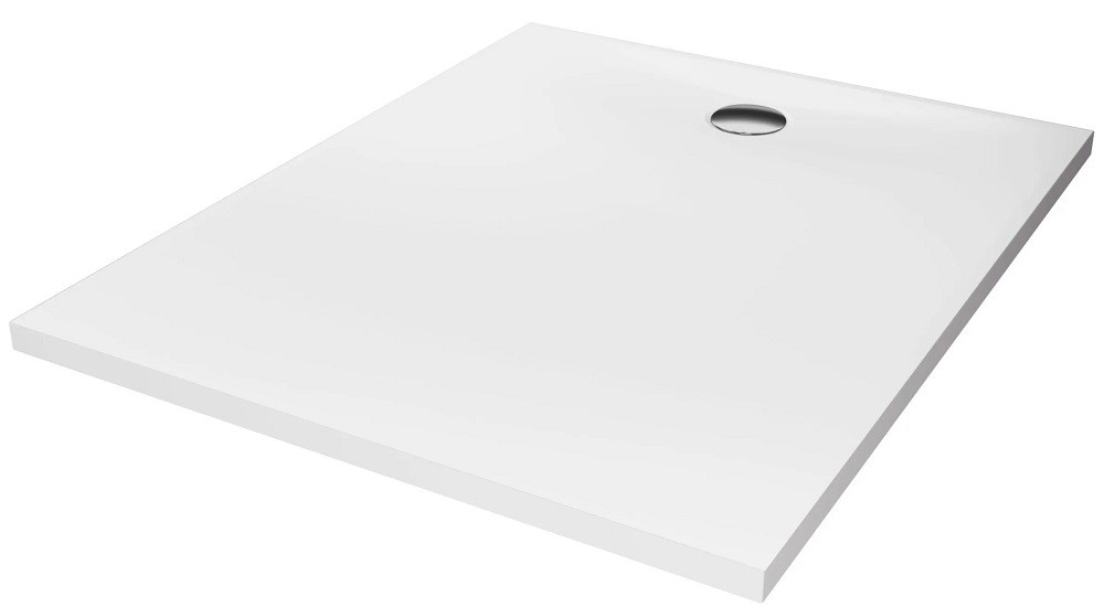 Cadita de dus New Trendy Nex Rectangular white 100x80x3.5 B-0457