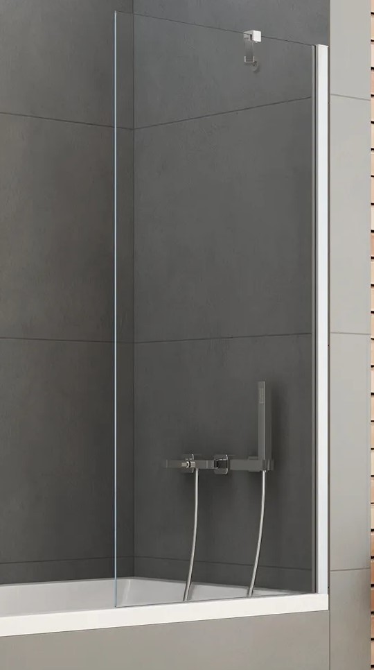 Paravan pentru cada New Trendy Soleo Bathtub Screen Hinged 100×140 P-0076