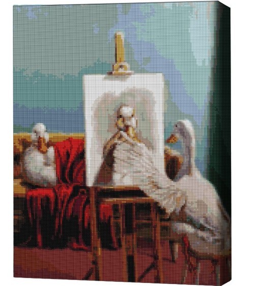 Pictura cu diamante BrushMe Rața – Atelier, Lucia Heffernan 40*50 сm (fără cutie)