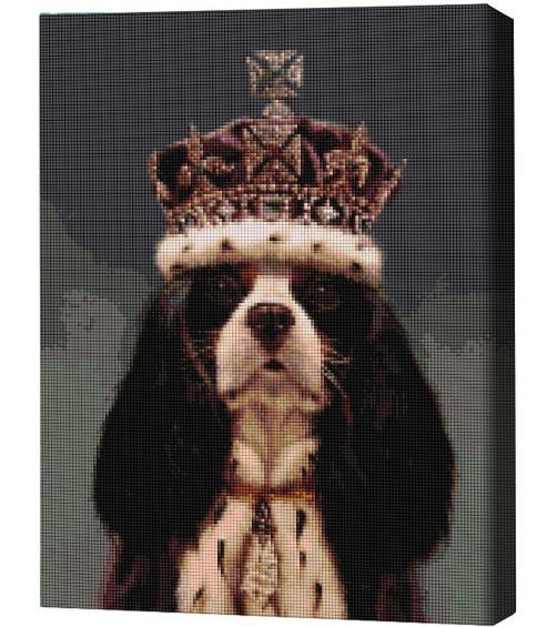Pictura cu diamante BrushMe Regele Charles, Lucia Heffernan 40*50 сm (fără cutie)