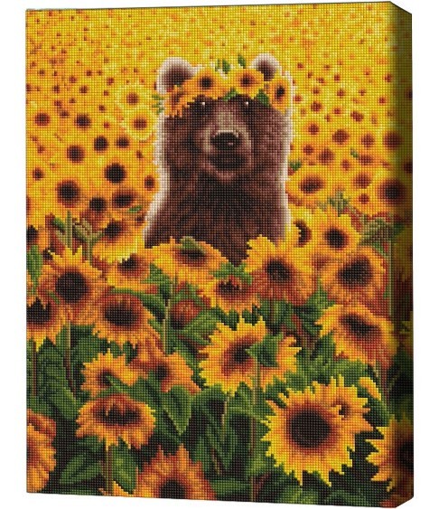 Pictura cu diamante BrushMe Ursuleț de soare, Lucia Heffernan 40*50 сm (fără cutie)