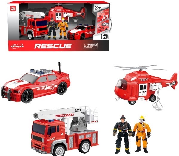 Tehnica speciala Wenyi Set mașini de pompieri cu fricțiune WY550-3