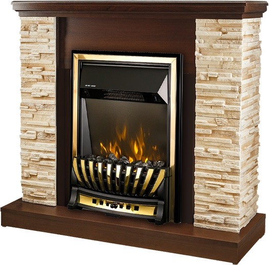 Semineu electric ArtFlame Rock Nut & Meridian
