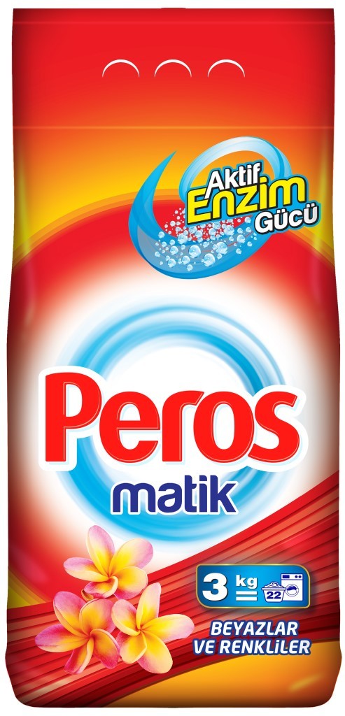 Pulbere de spalat Peros White&Colors 3kg