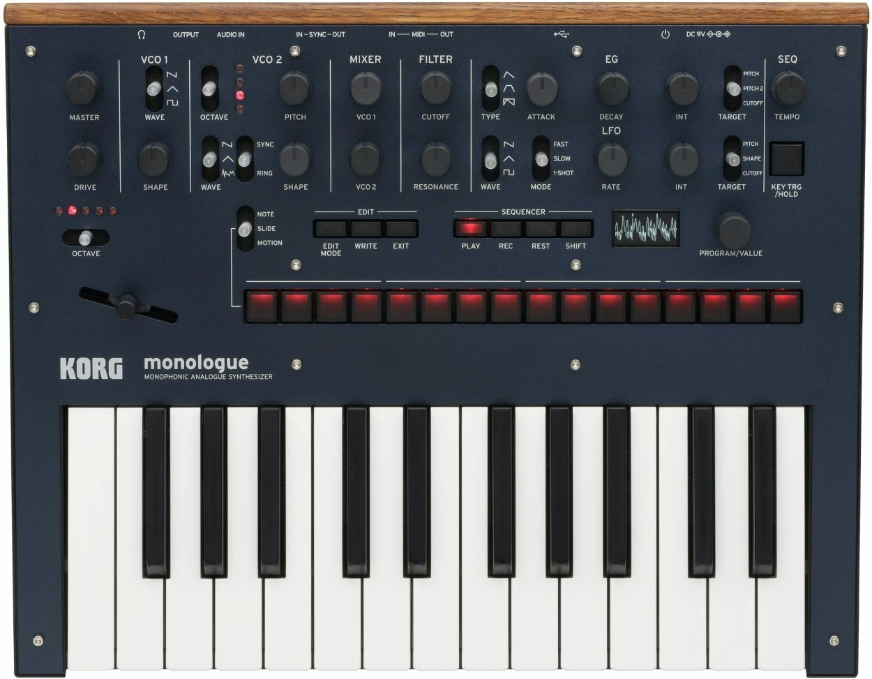 Sintetizator Korg Monologue Monophonic Analogue Silver