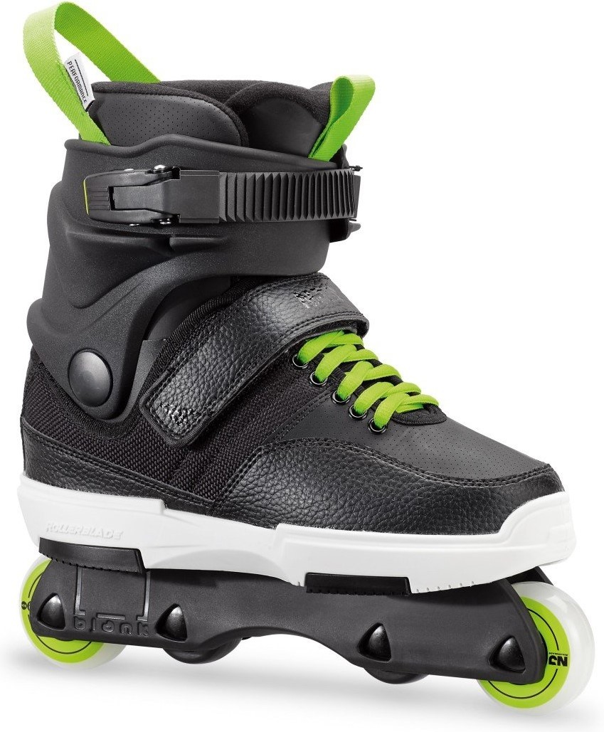 Role copii Rollerblade NJR Nero/Green Acido Size 37-38.5