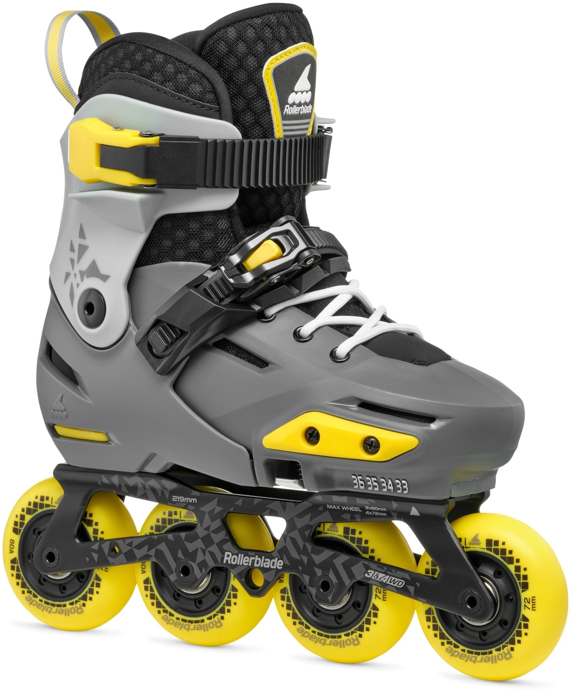 Role copii Rollerblade Apex Nero/Lime Size 29-32