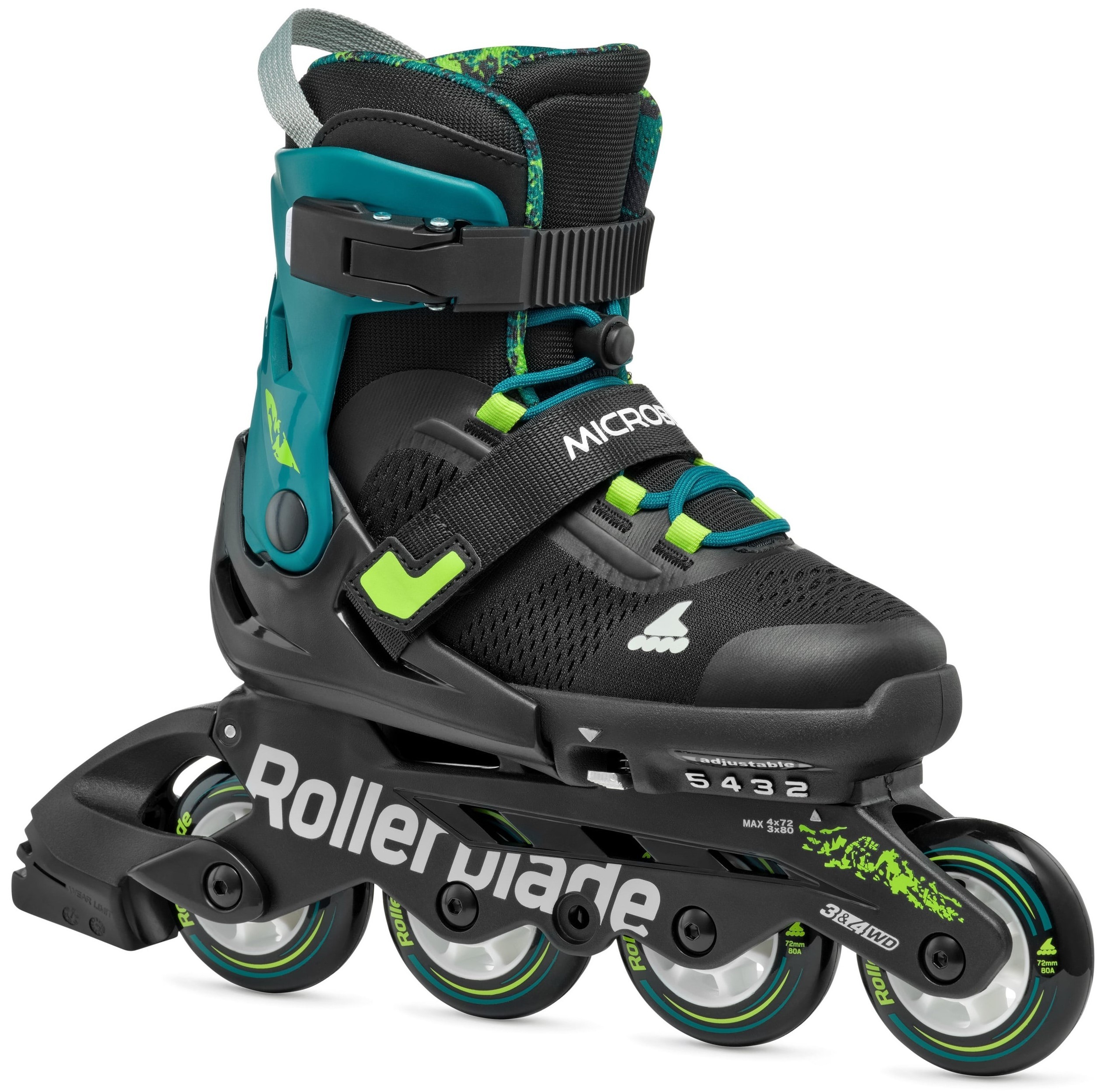 Role copii Rollerblade Microblade Blue/Lime Size 28-32