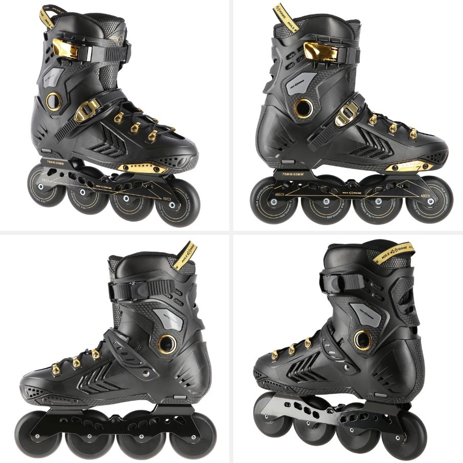 Role copii NILS EXTREME NA20002 Black/Gold 40
